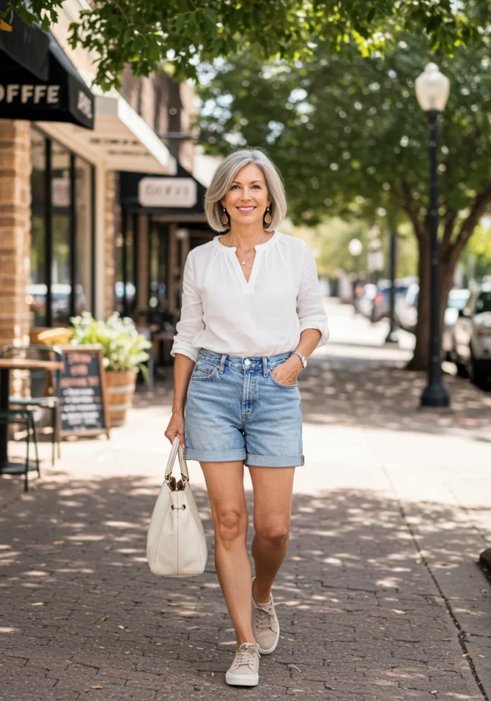 Shorts Styles for Women Over 60