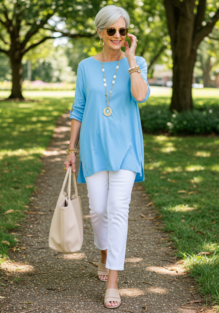 Jeans for Apple Shaped Women Over 50