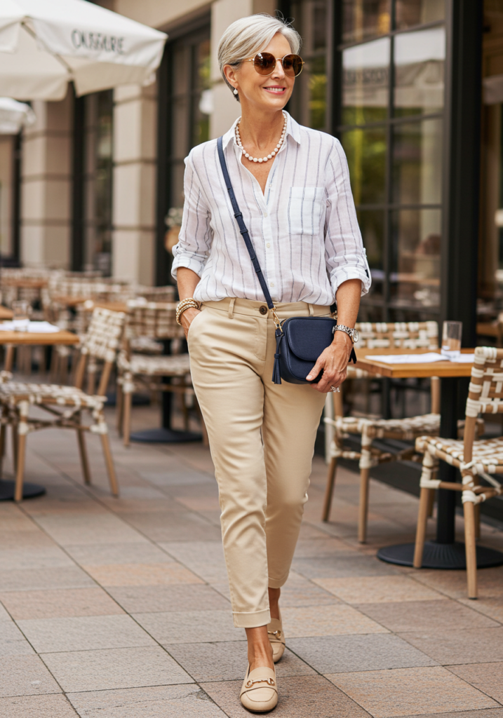 Casual Lunch Outfit For Over 50