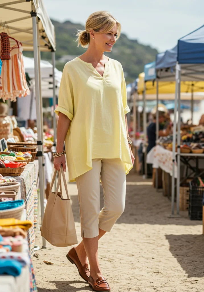 Beach Vacation Outfit for Women Over 40