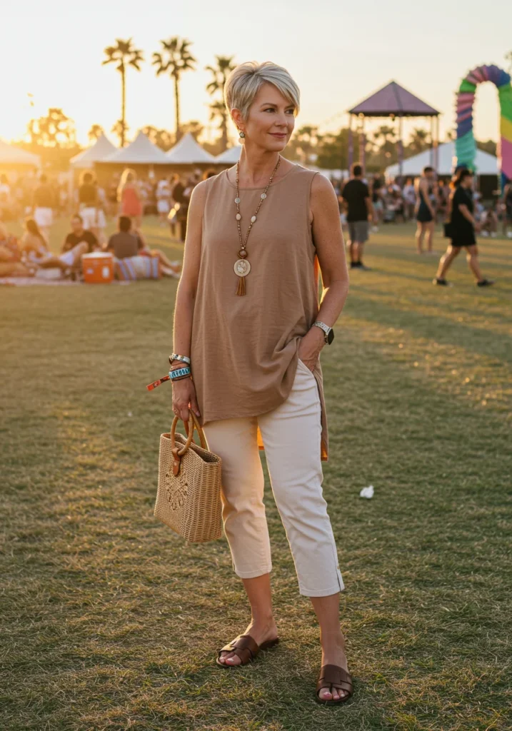 California Roots Music & Arts Festival Outfits for Women Over 50