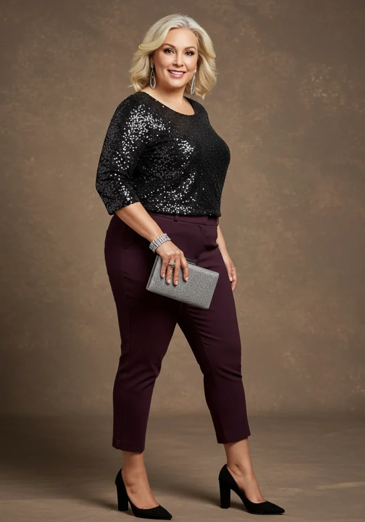 Plus Size Party Outfits for Women Over 50