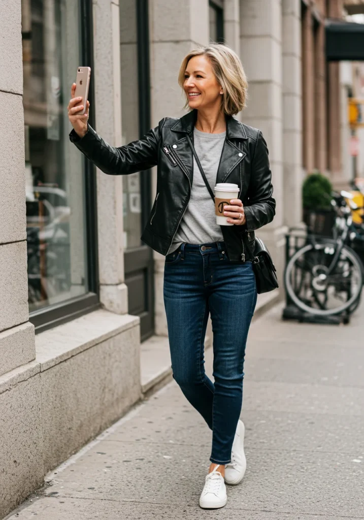 Leather Jacket Outfits