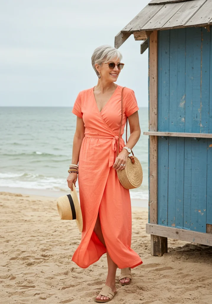 Wrap Dress for Women Over 50