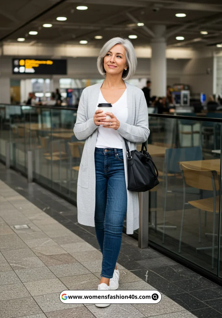 Airport Outfit for Women Over 50