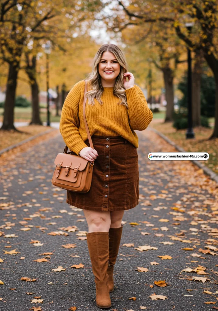 Plus Size Skirt Outfits