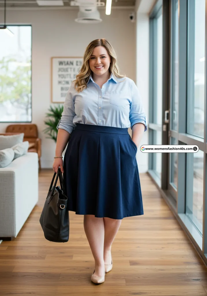 Plus Size Skirt Outfits