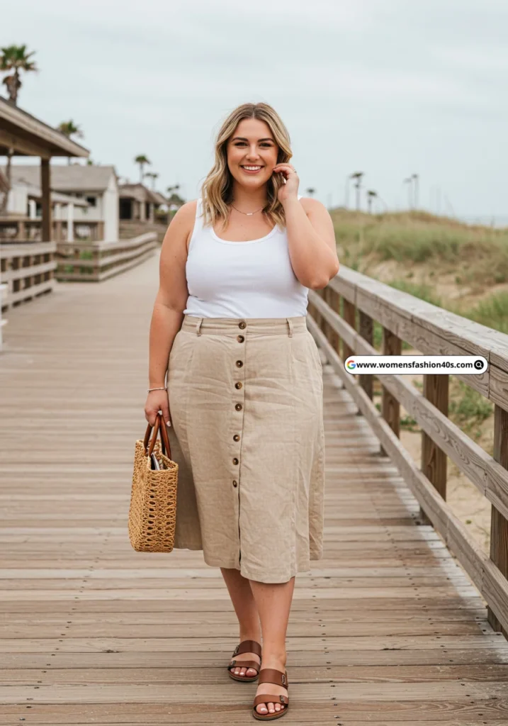 Plus Size Skirt Outfits