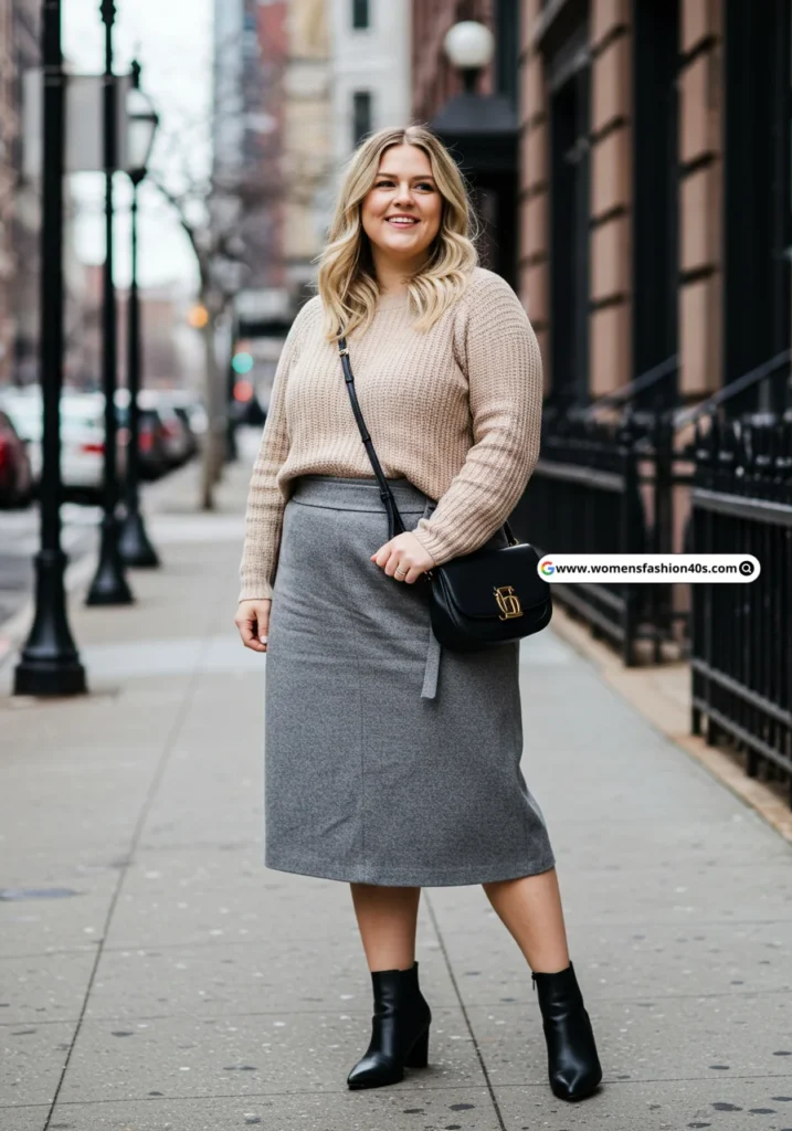 Plus Size Skirt Outfits