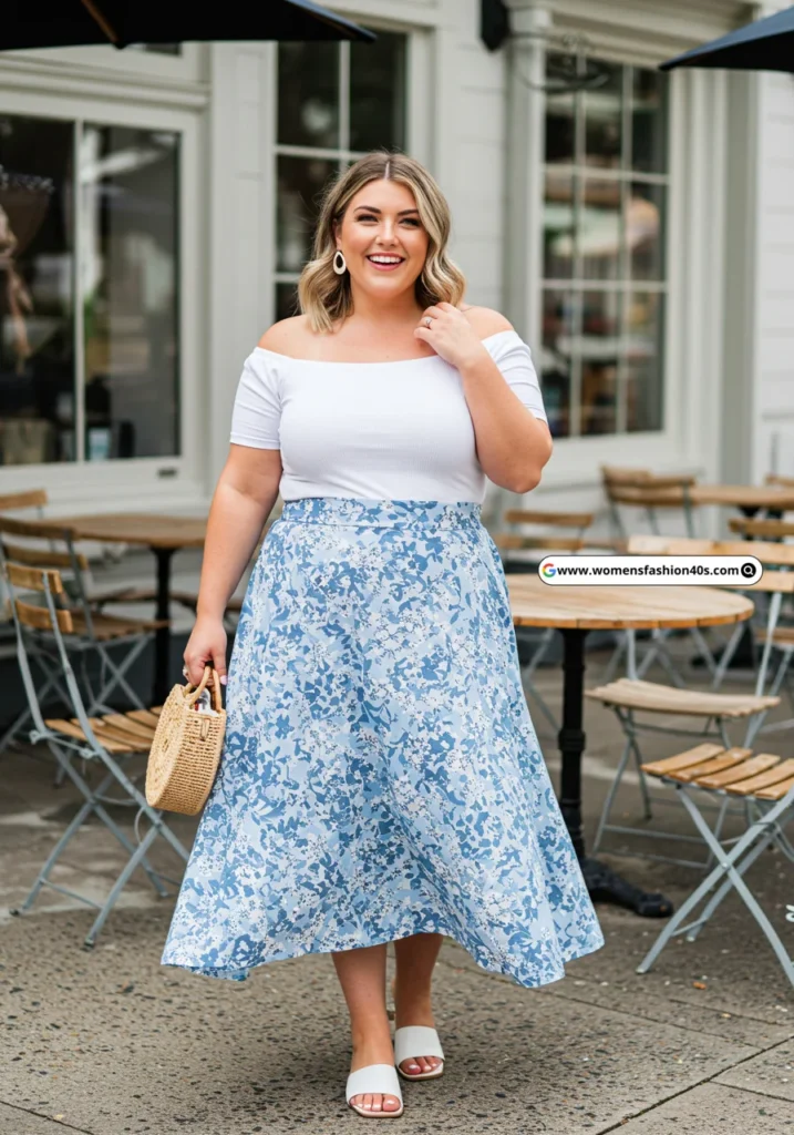 Plus Size Skirt Outfits