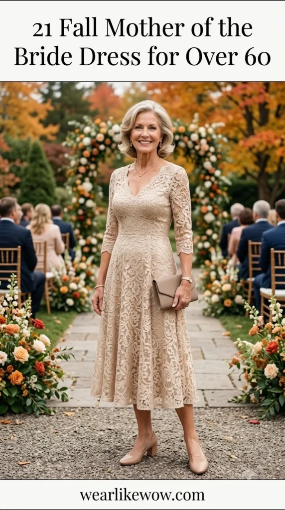Fall Mother of the Bride Dresses for Women Over 60