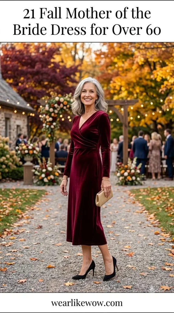 Fall Mother of the Bride Dresses for Women Over 60