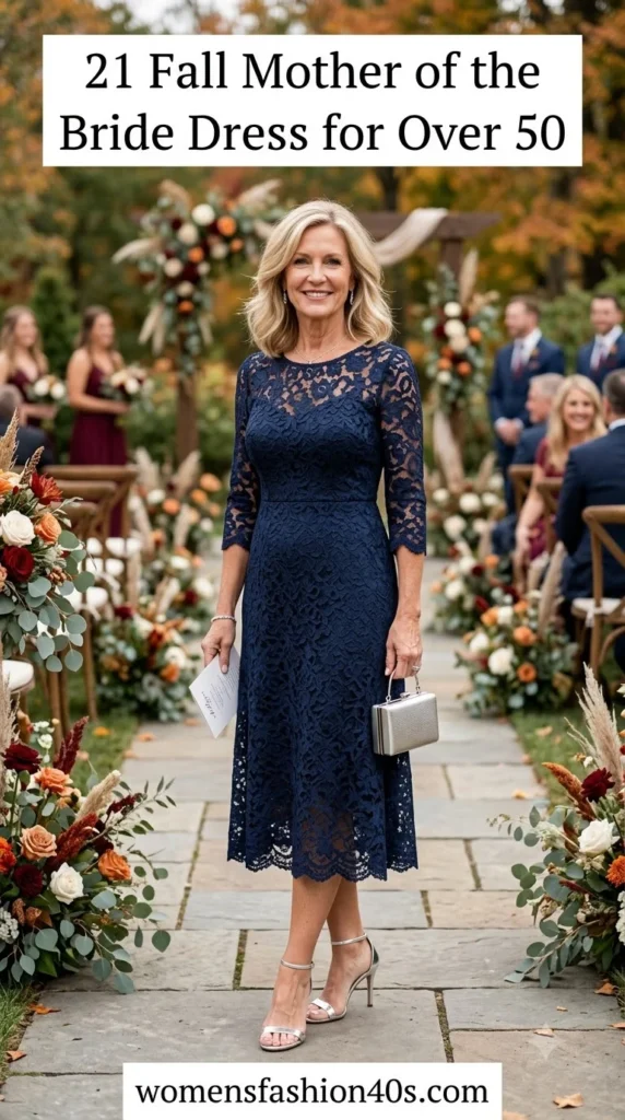 Fall Mother of the Bride Dress for Women Over 50