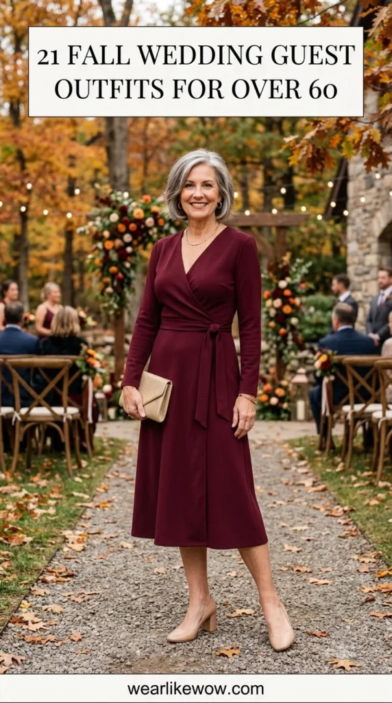 Fall Wedding Guest Outfits for Over 60
