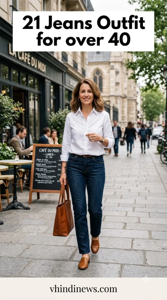 Jeans Outfits for Women Over 40