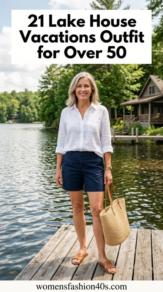 Lake House Vacations Outfit for Over 50
