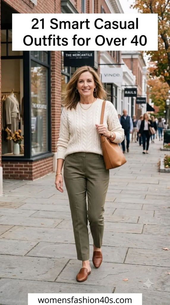 Smart Casual Outfits for Over 40