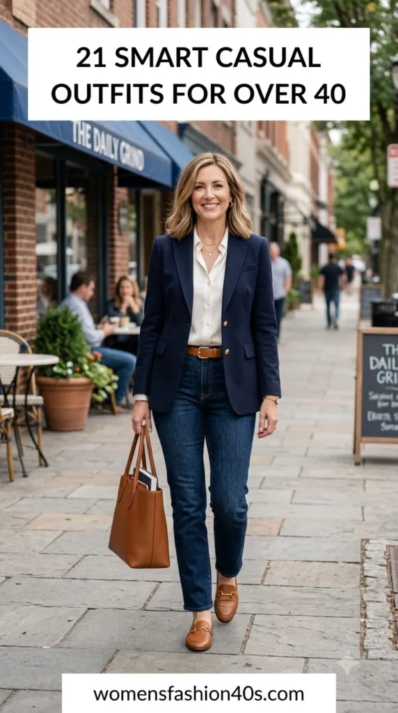 Smart Casual Outfits for Over 40